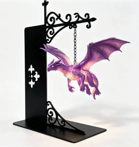 Starfall Nook Dragon Bookshelf Lamp