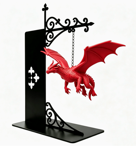 Starfall Nook Dragon Bookshelf Lamp